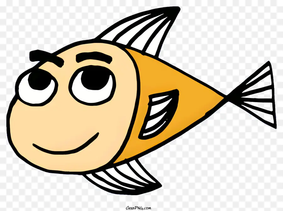 Kartun Ikan，Tersenyum Ikan PNG