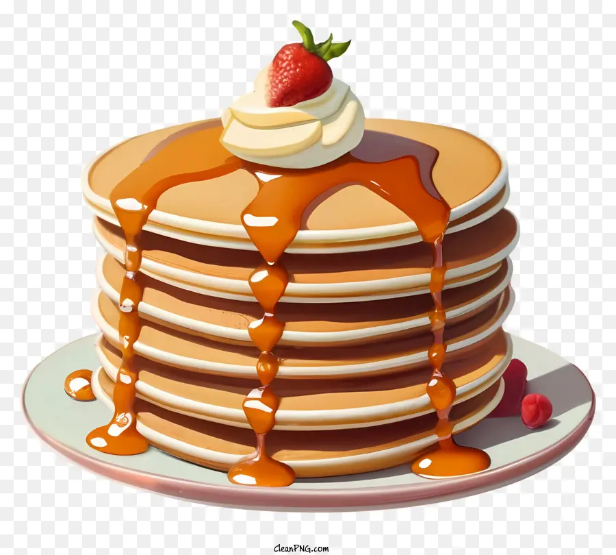 Pancake，Sirup Maple PNG
