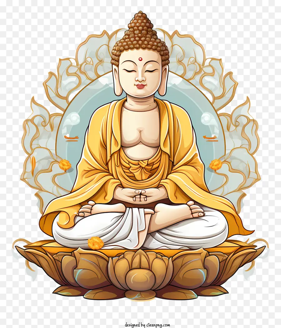 Buddha，Lotus Posisi PNG