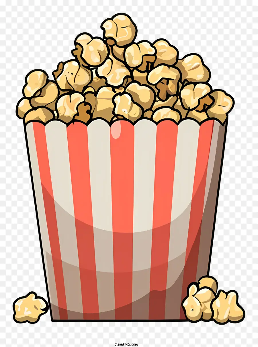 Popcorn，Cangkir Diisi Dengan Popcorn PNG