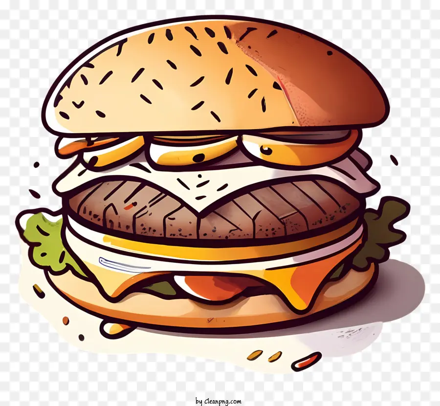 Burgernya，Keju PNG