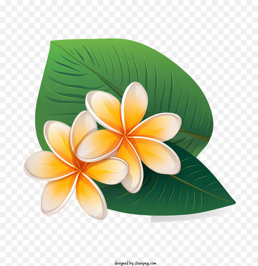 Bunga Plumeria，Bunga Kuning PNG