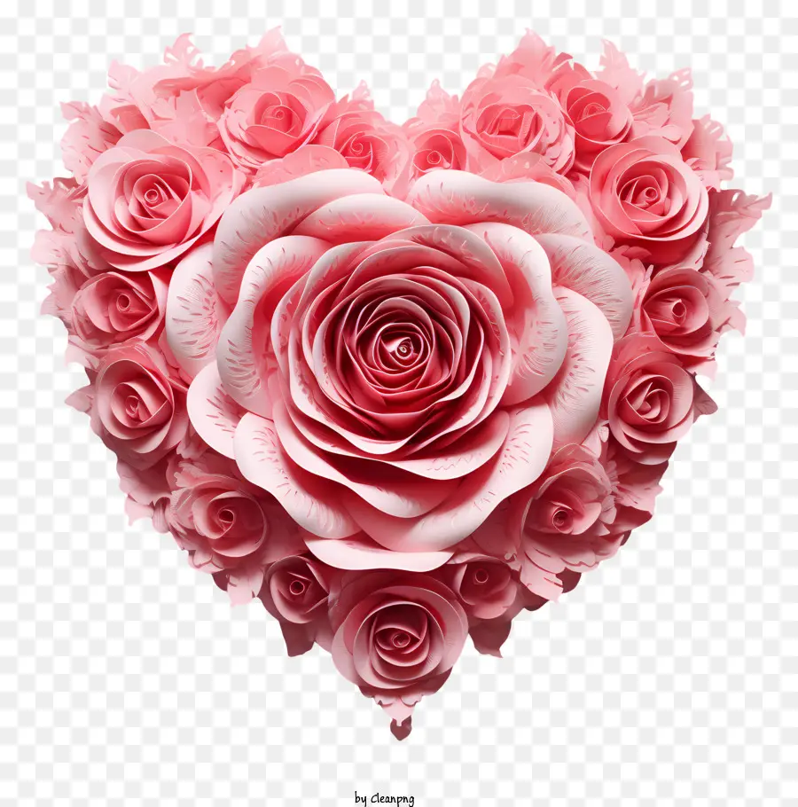 Heartshaped Mawar，Mawar Merah Muda PNG