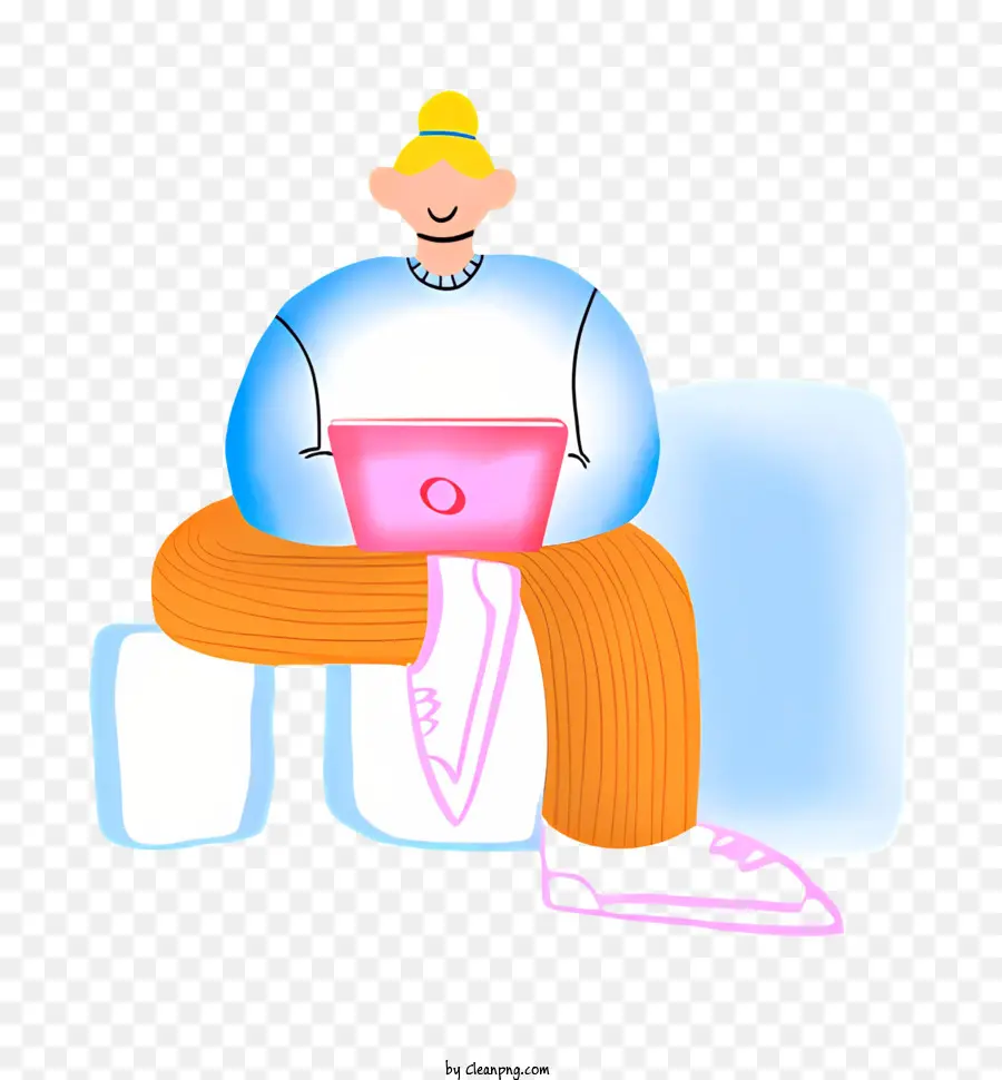 Laptop，Orang Dengan Laptop PNG