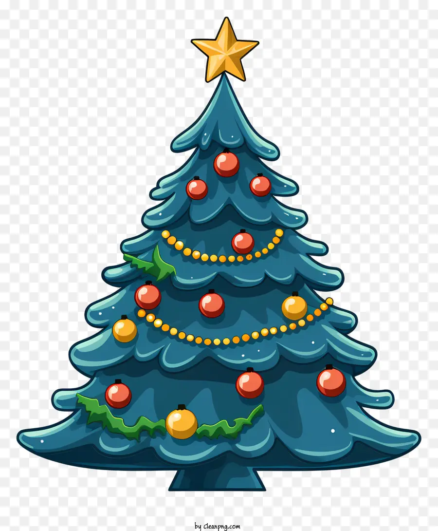 Pohon Natal，Representasi Kartun PNG