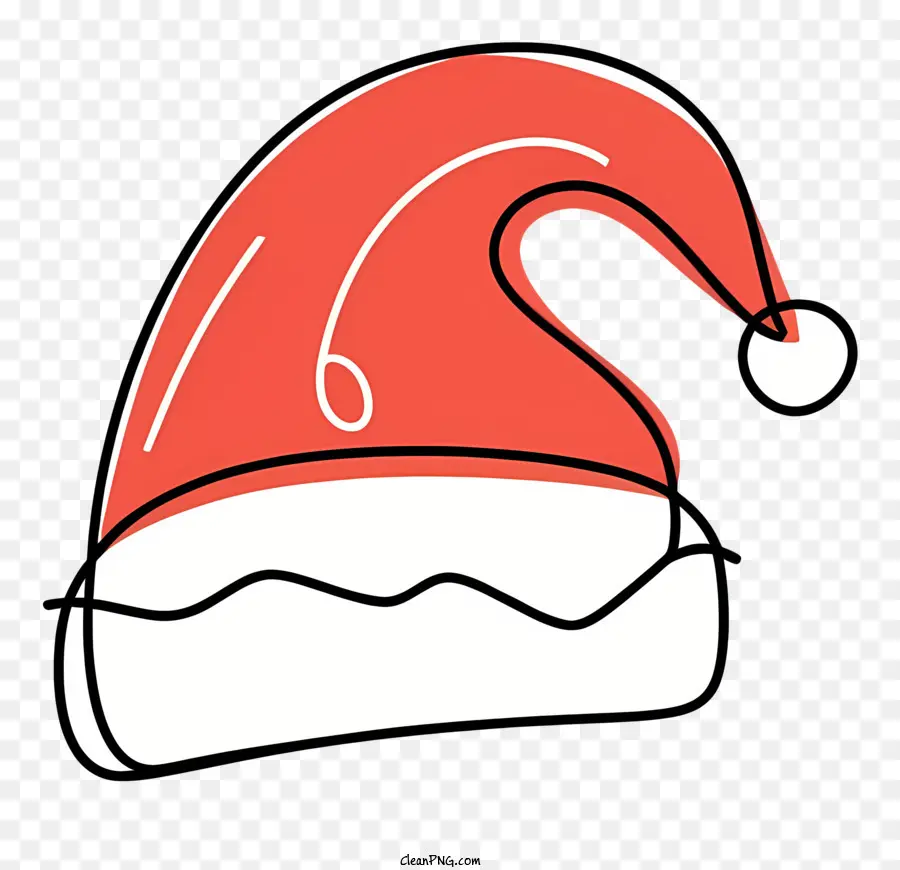 Topi Santa Claus，Merah Dan Topi Putih PNG