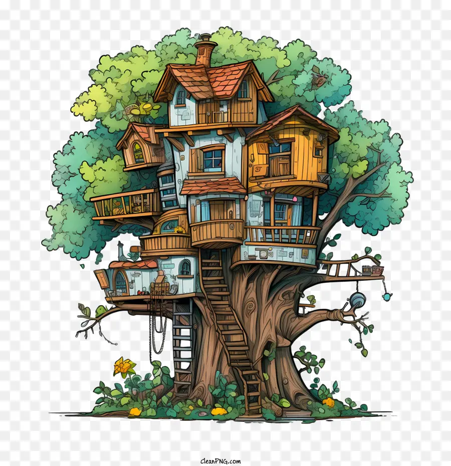 Rumah Pohon，Rumah Kayu PNG