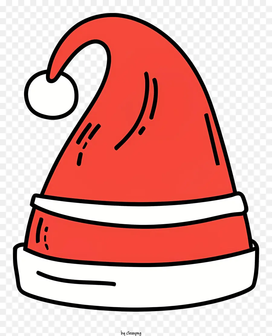 Topi Santa Claus，Merah Dan Topi Putih PNG