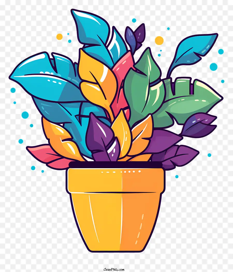 Tanam Di Pot Bunga，Warna Warni Bunga Pot PNG