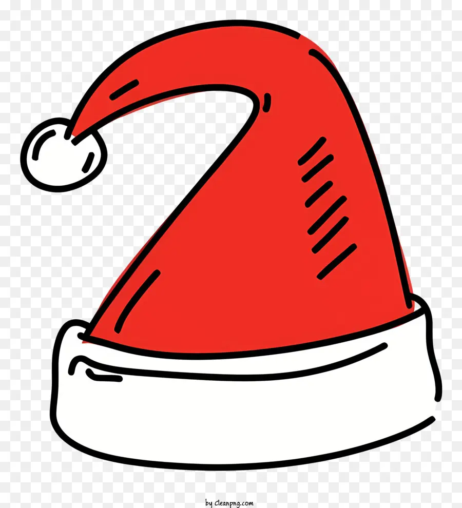 Topi Santa Claus，Topi Merah PNG