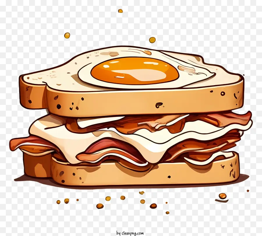 Sandwich Panggang，Bacon Sandwich PNG