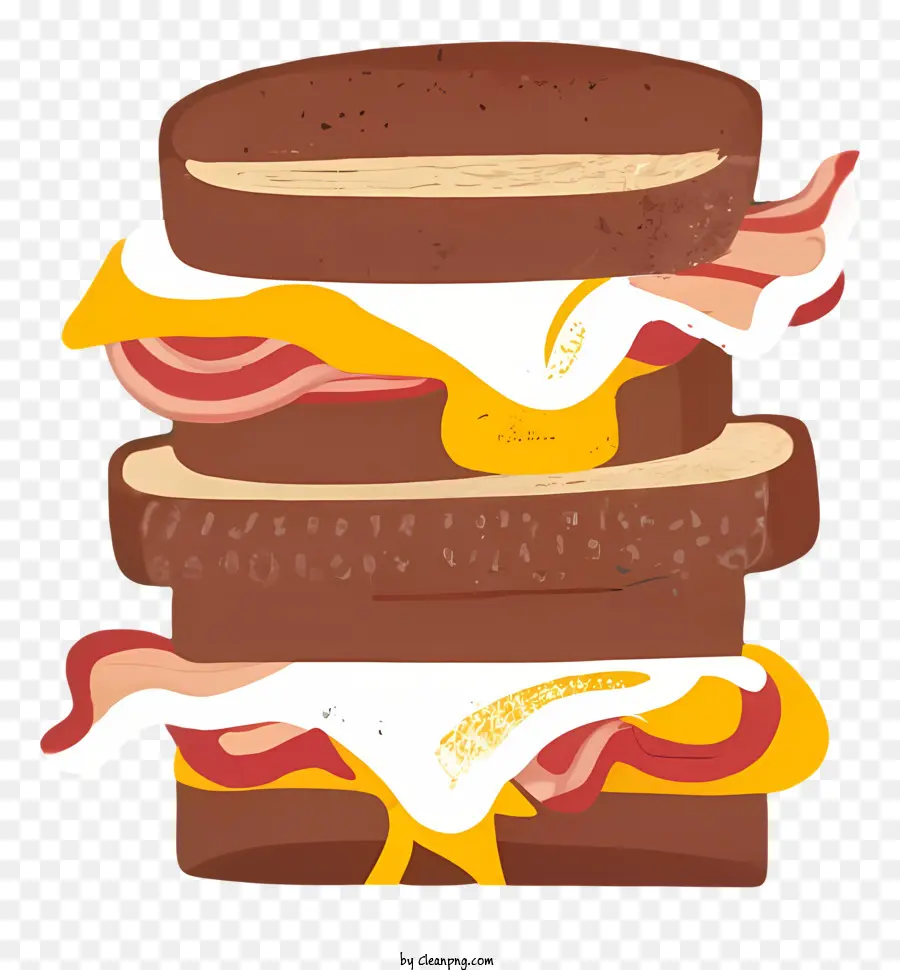 Sandwich Stack，Sandwich Bacon Dan Keju PNG