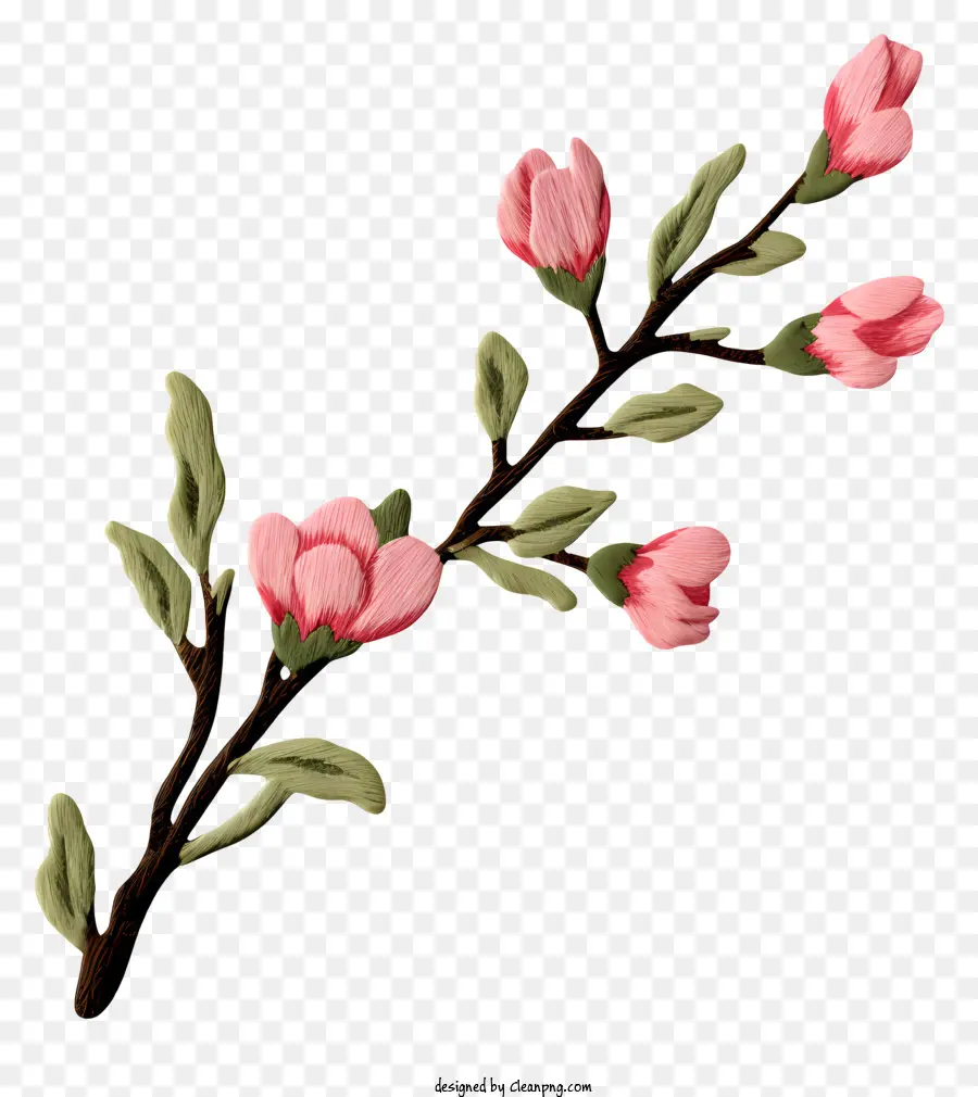 Kuncup Bunga，Bunga Merah Muda PNG