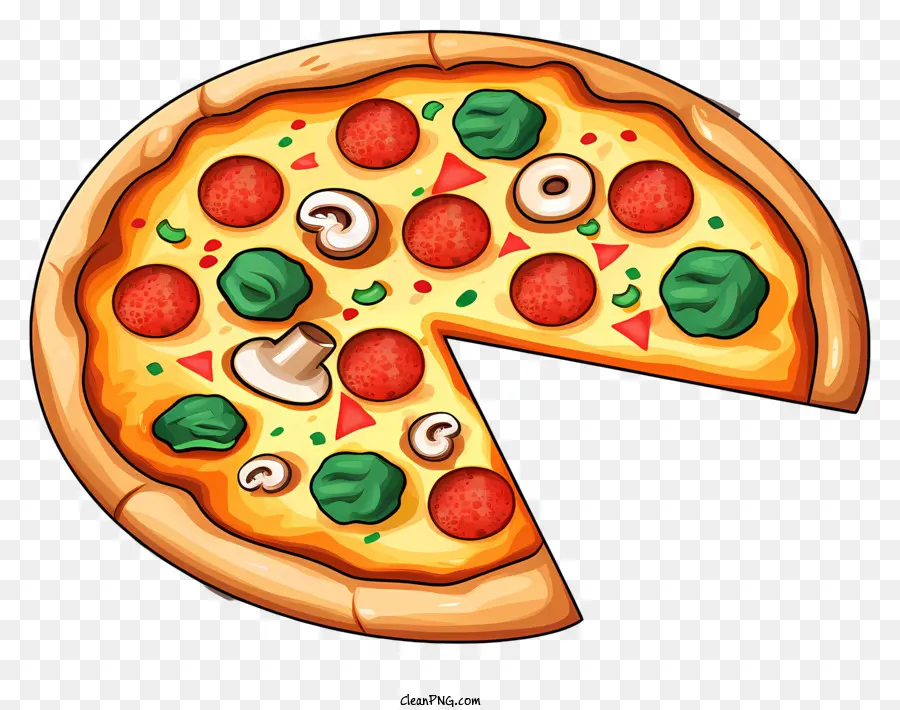 Pizza，Pizza Utuh PNG