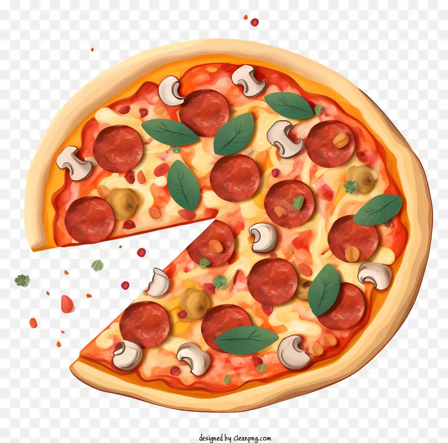 Pizza，Irisan Pizza PNG