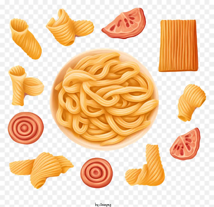 Spageti，Pasta Dan Bahan PNG