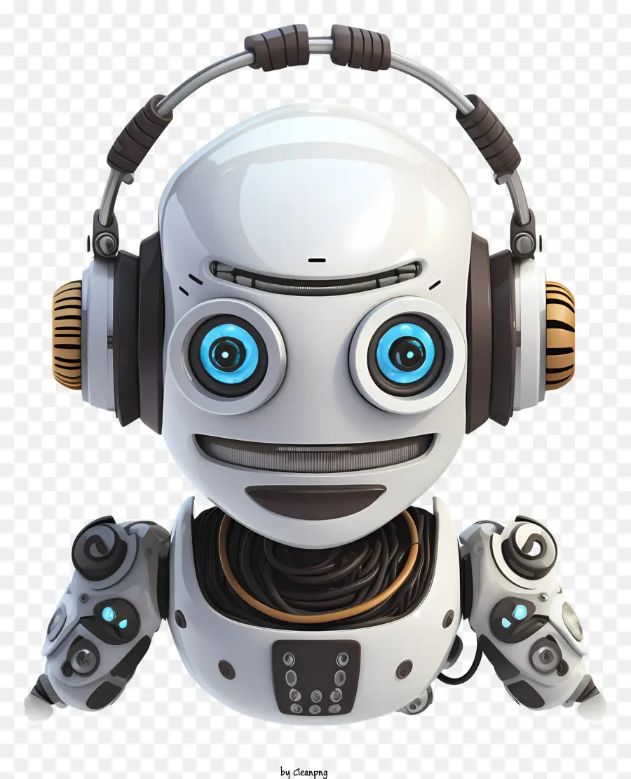 Robot，Headphone PNG