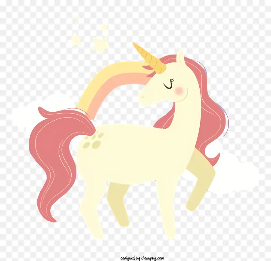 Unicorn，Unicorn Kuning PNG