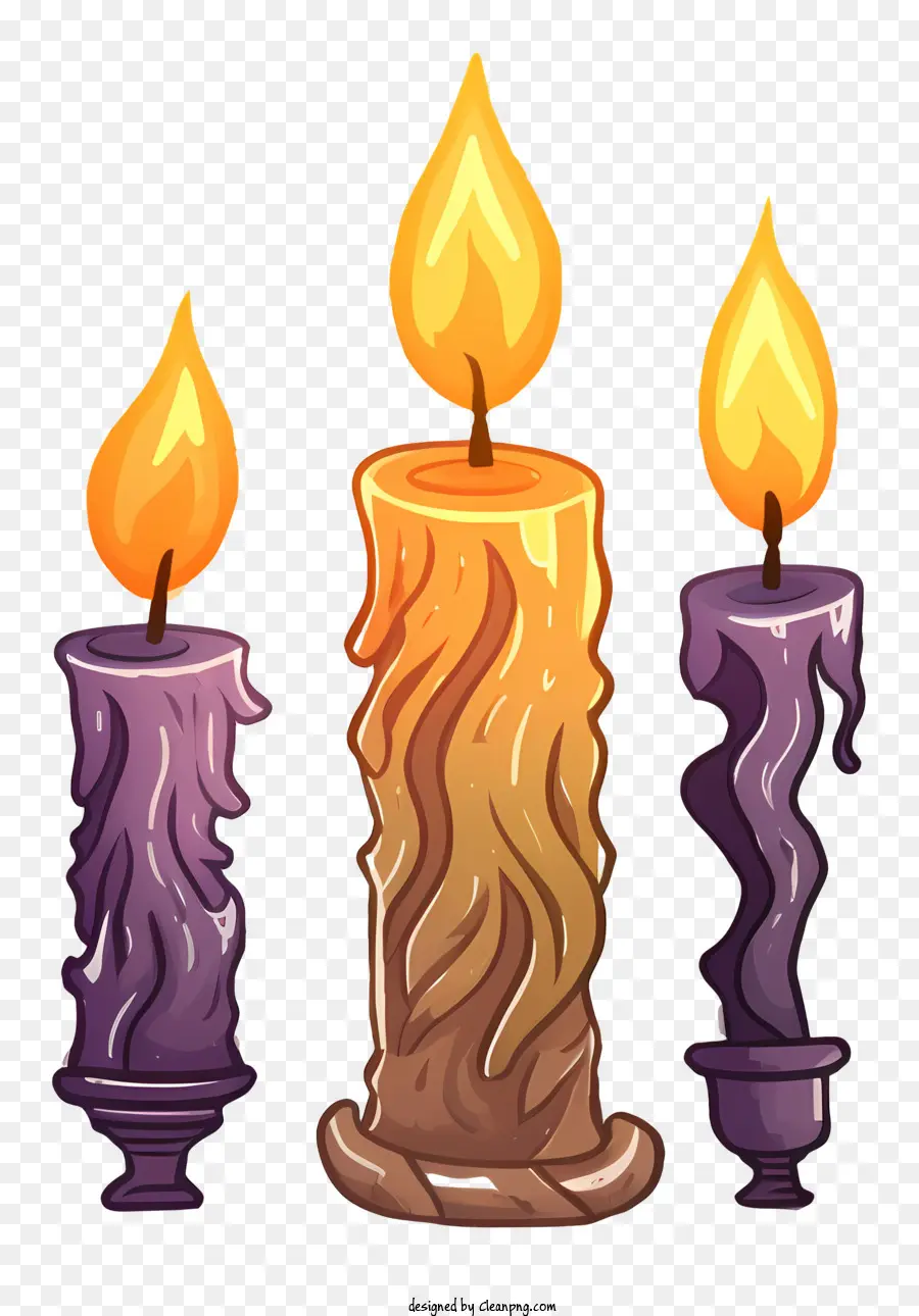 Lilin，Lilin Berwarna Warni PNG