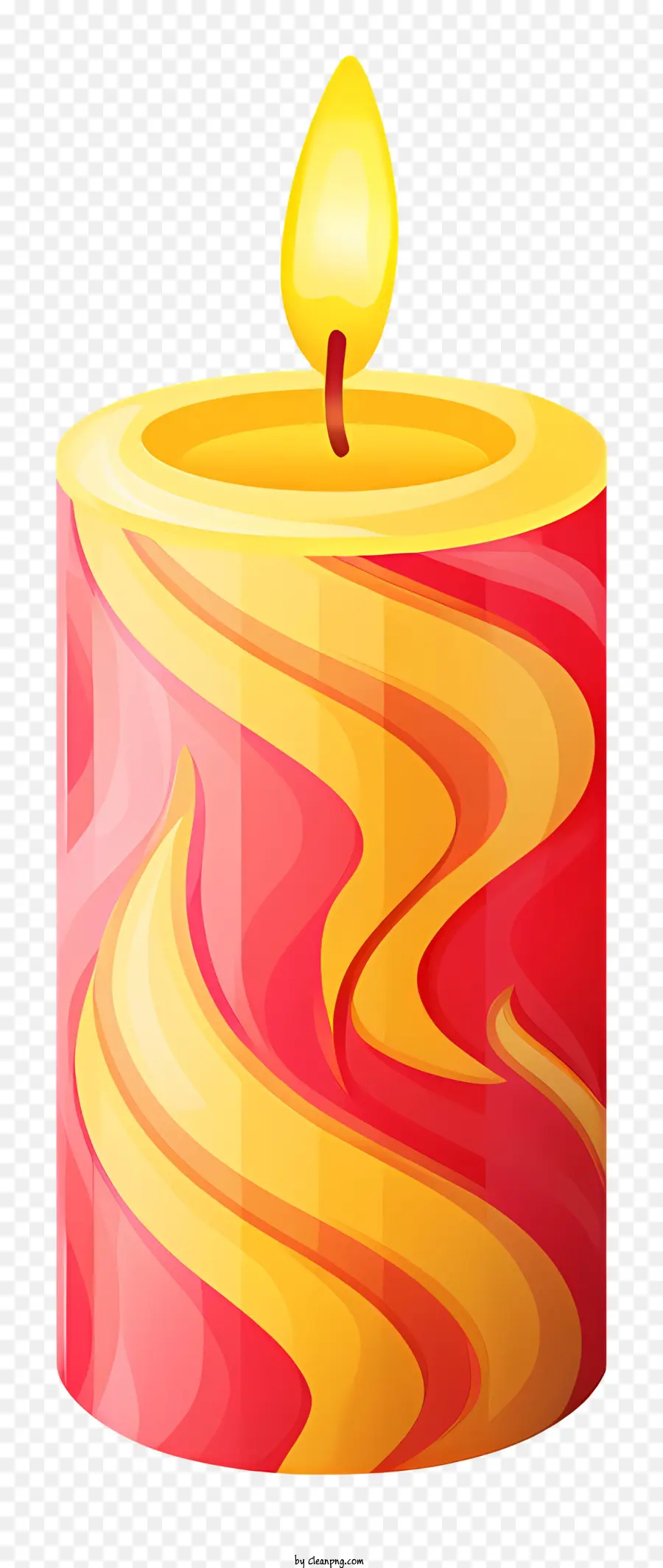 Lilin Terbakar，Api PNG