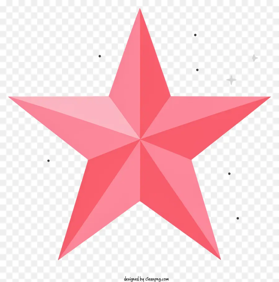 Bintang Merah Muda，Menunjuk Bintang Lima PNG