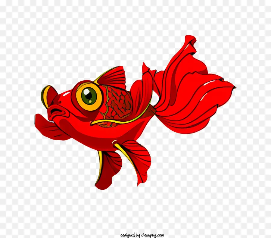 Ikan Merah，Mata Besar PNG