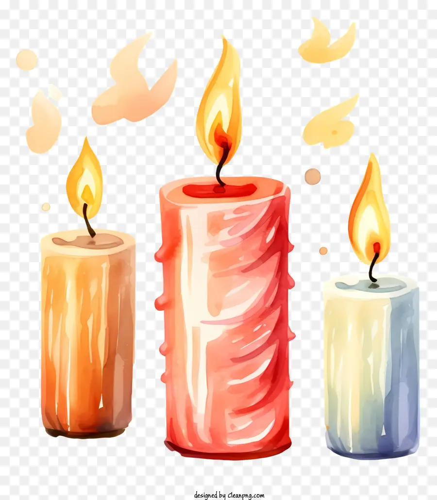 Dari Deskripsi Ini，Lilin Terbakar PNG