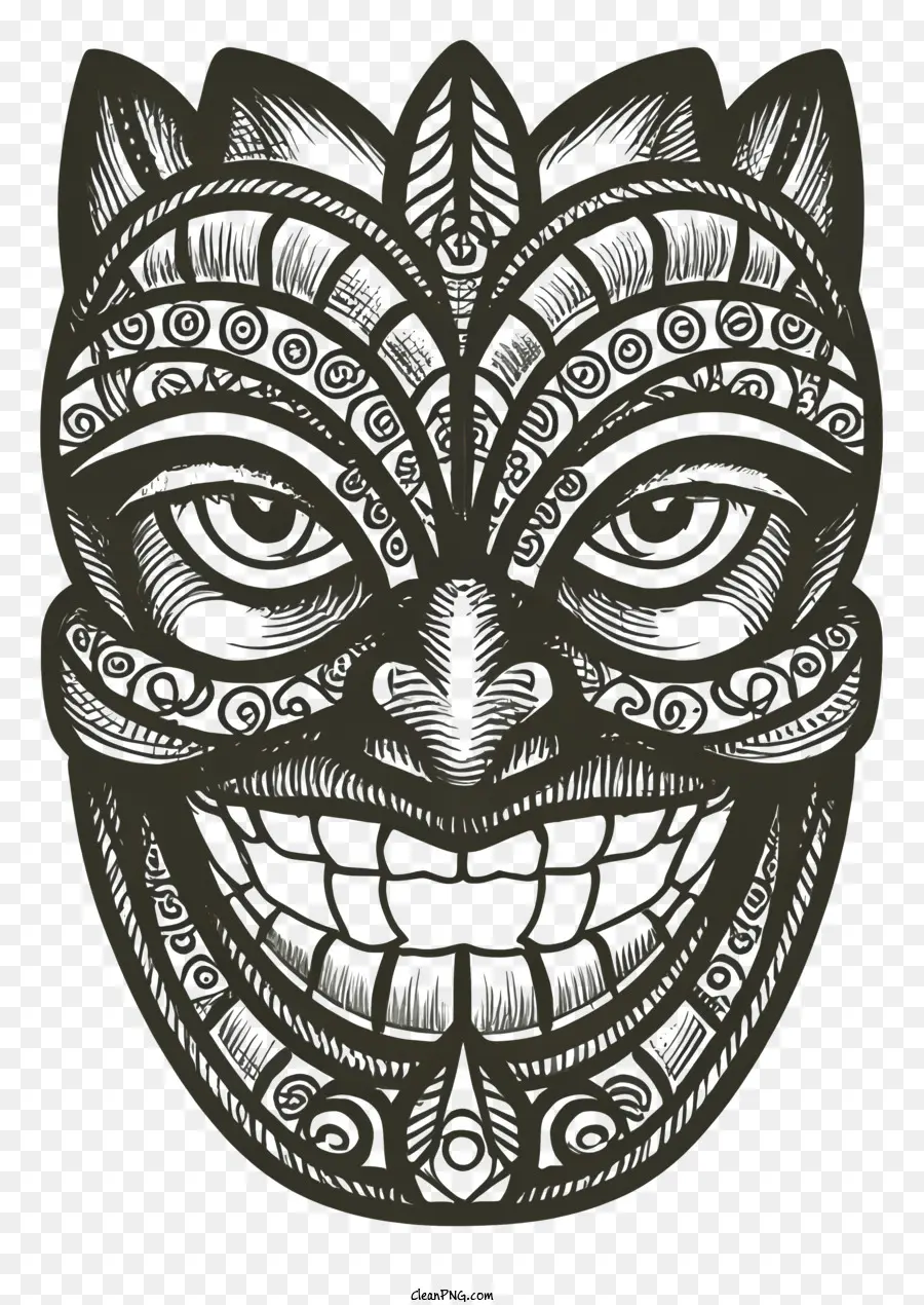 Hitam Dan Putih Gambar，Masker Wajah PNG