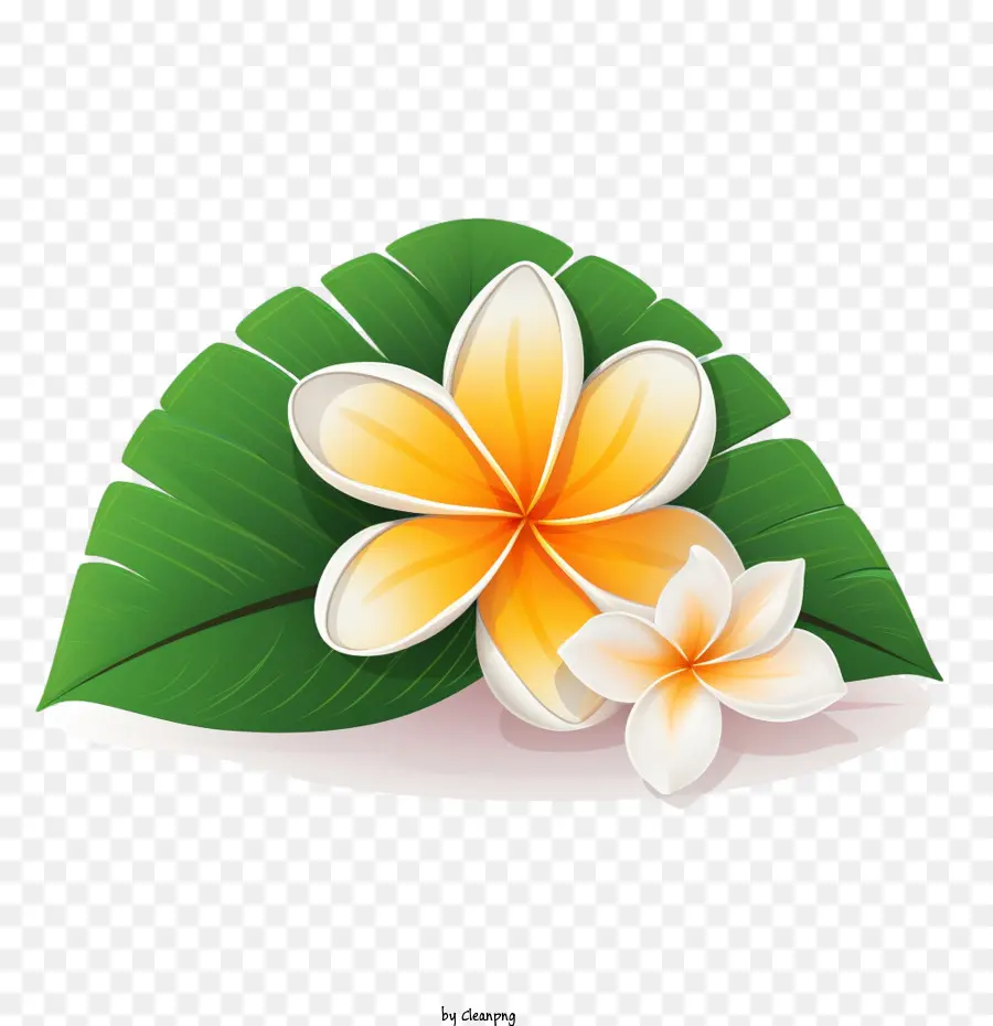 Bunga Plumeria，Bunga Kuning PNG