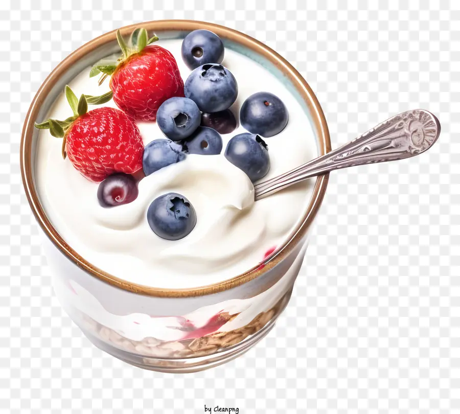 Yogurt，Yogurt Dengan Berry PNG