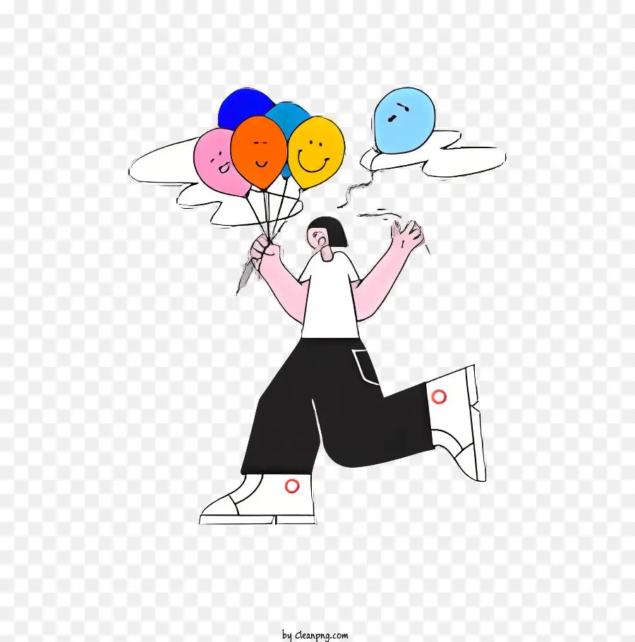 Balon，Orang Dengan Balon PNG