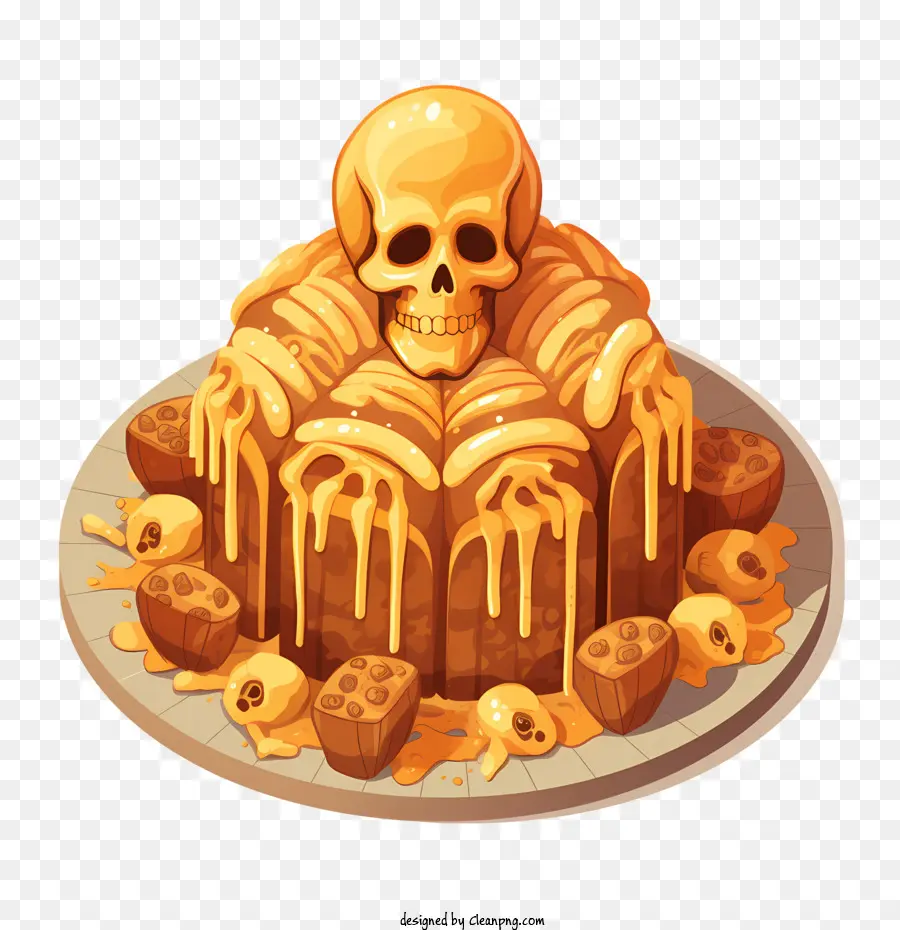 Pan De Muerto，Kue Tengkorak PNG