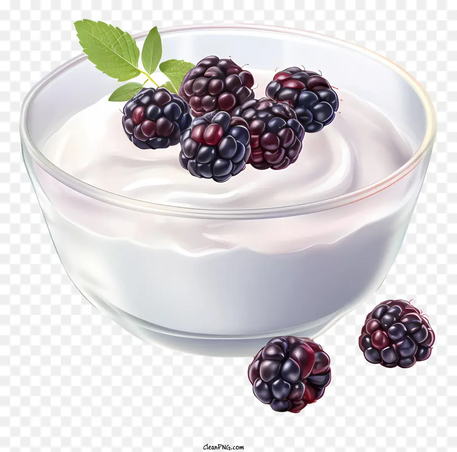 Yoghurt Blackberry，Yogurt PNG