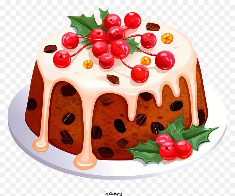 Kue Buah Natal，Puding Natal PNG