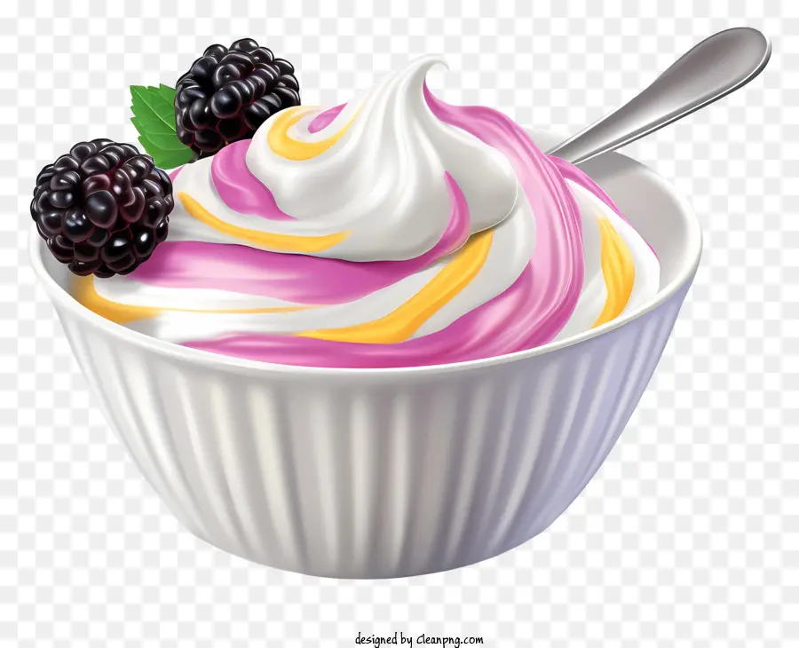 Krim Kocok，Es Krim Dengan Berry PNG