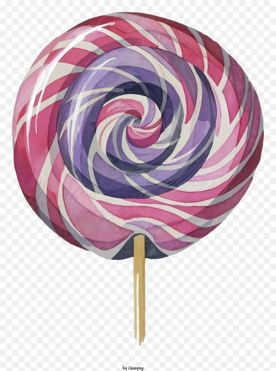 Lollipop Di Atas Tongkat，Pangkalan Merah Muda Dan Putih PNG