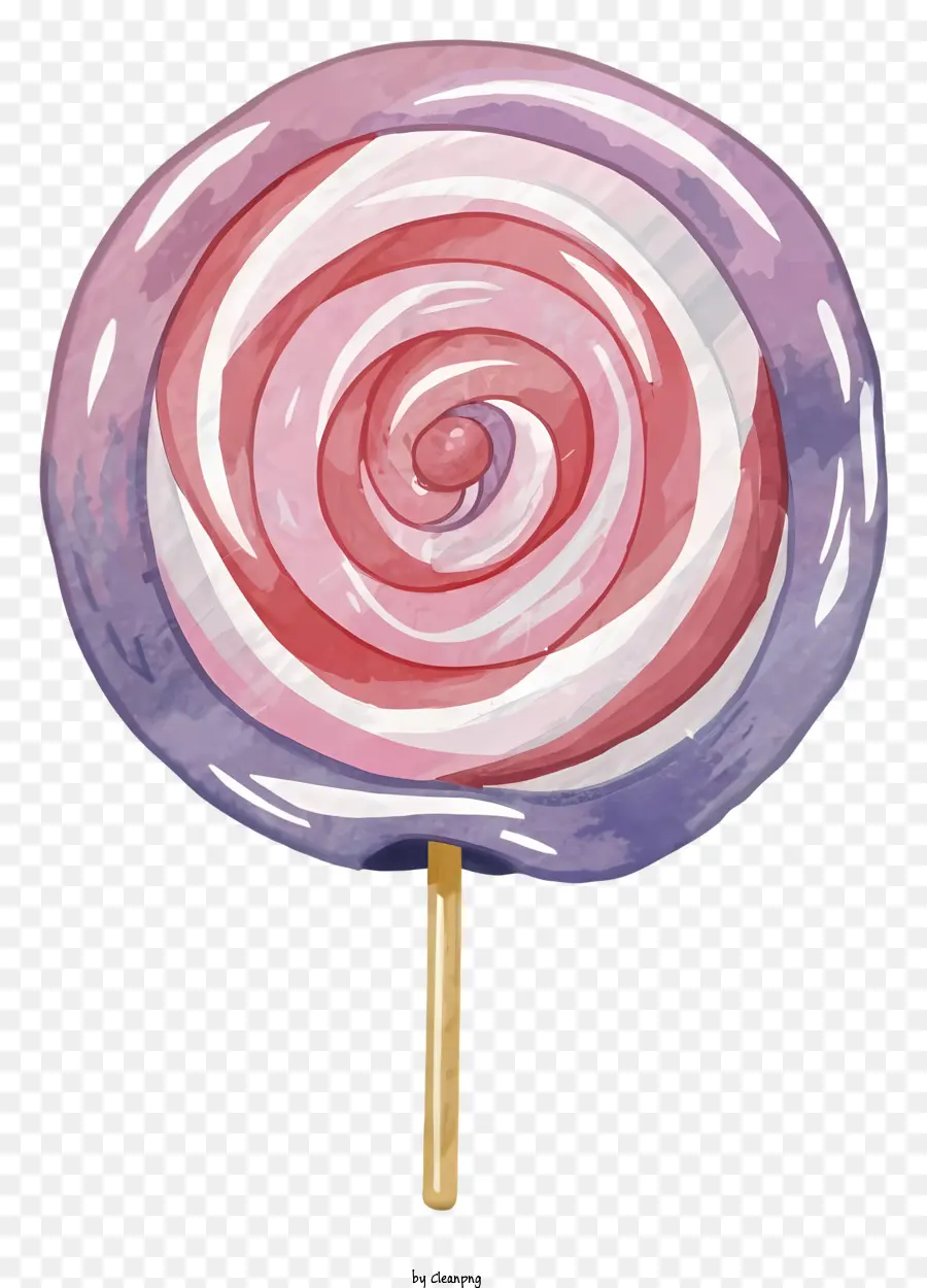 Lollipop Merah Muda Dan Ungu，Tongkat Kayu PNG