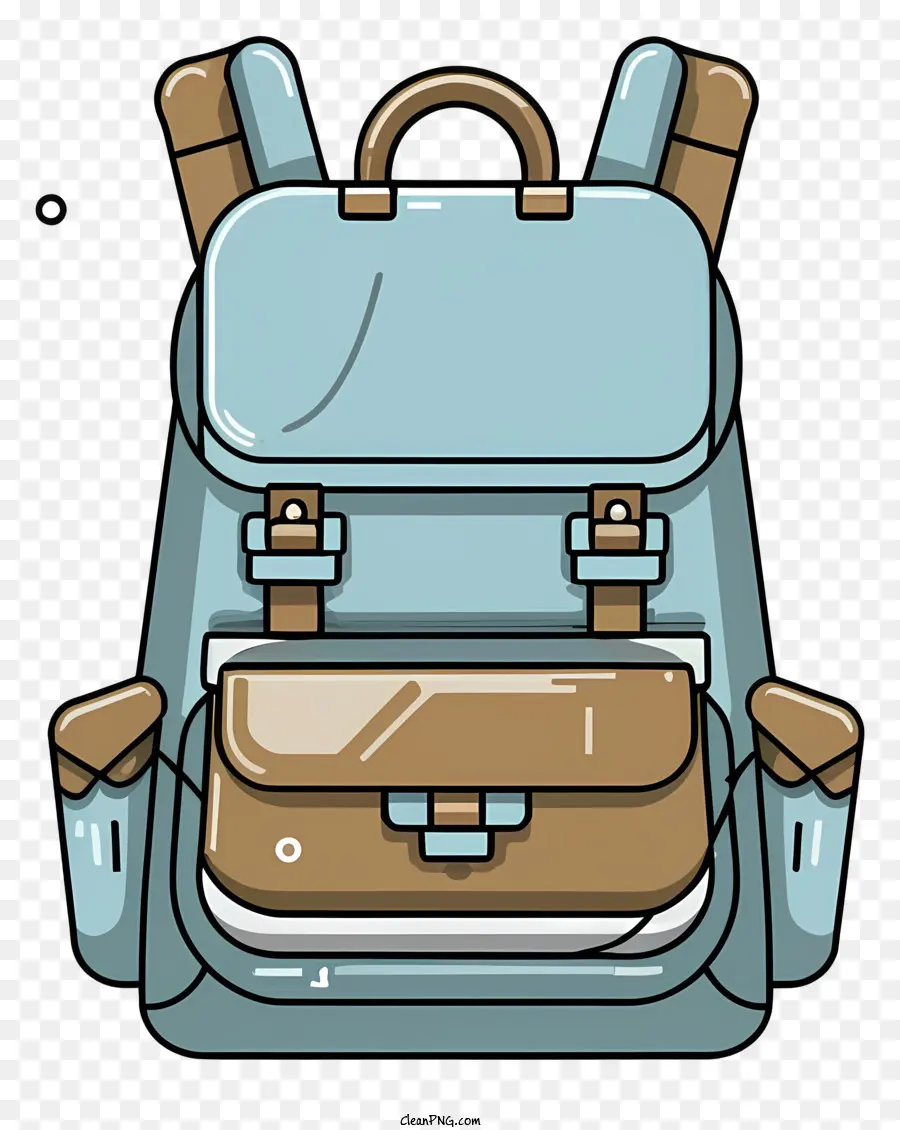 Blue Ransel，Backpack Brown PNG
