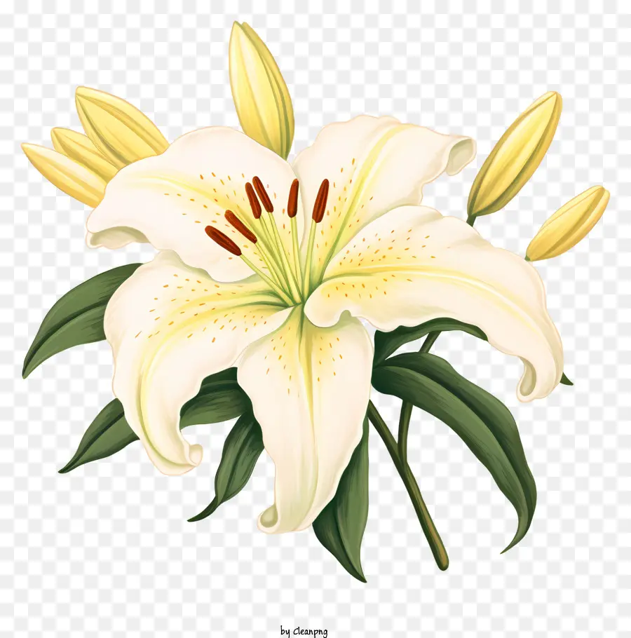 Lily Putih，Bunga PNG