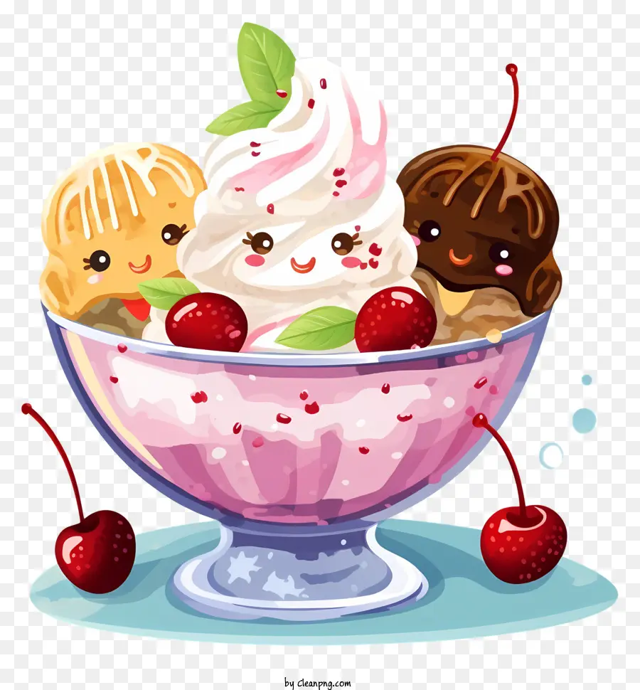 Es Krim Sundae，Kartun PNG