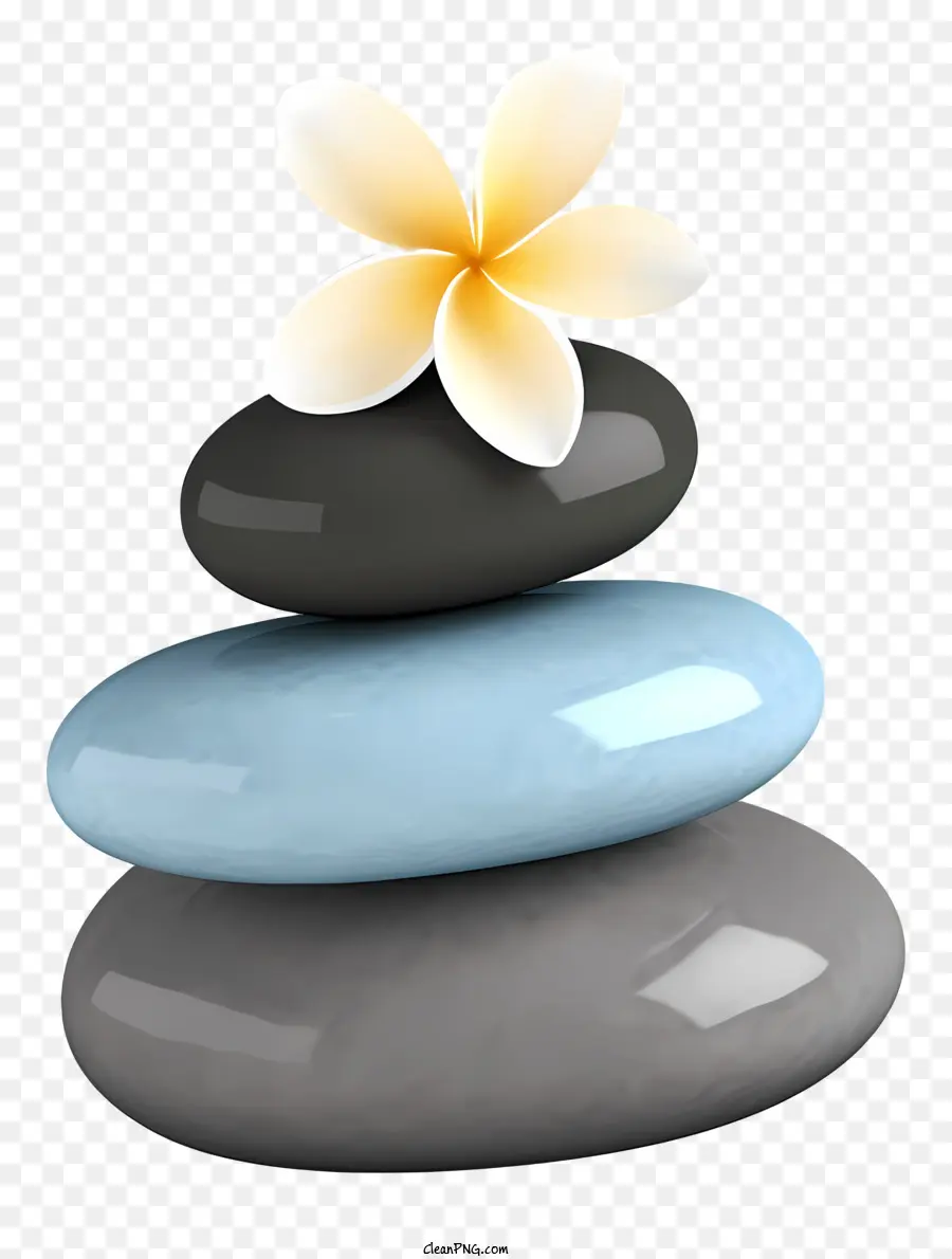 Bunga Putih，Batu Batu Bulat PNG