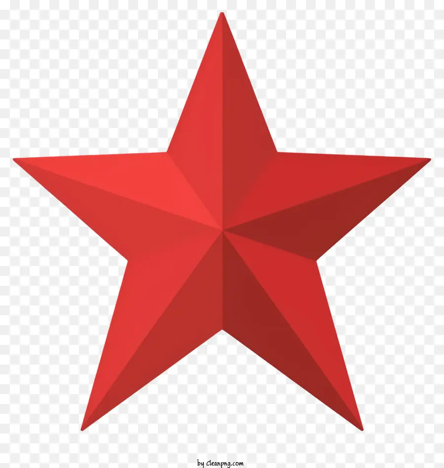 Ikon Bintang Merah，Latar Belakang Hitam PNG