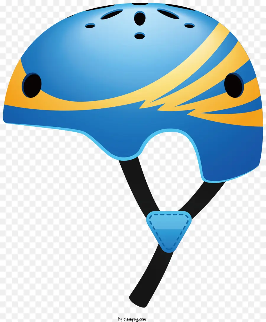 Helm Biru Dan Kuning，Helm Dengan Visor Hitam PNG