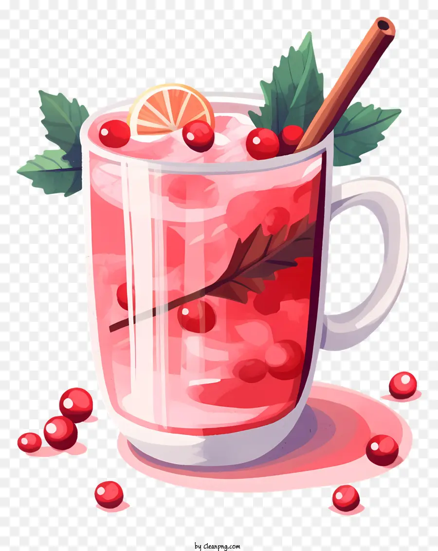 Koktail Cranberi，Minuman Cranberi PNG