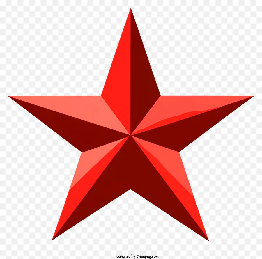 Bintang Merah，Latar Belakang Hitam PNG