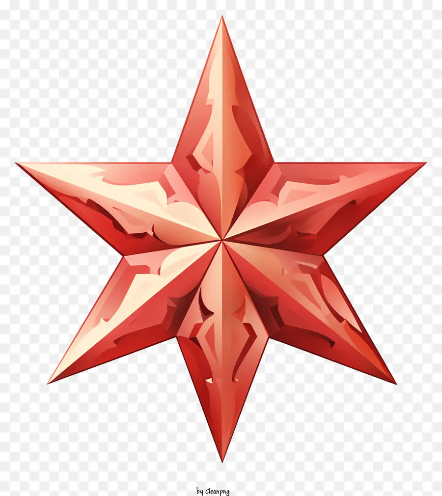 Bintang Merah，Threedimensional Bintang PNG