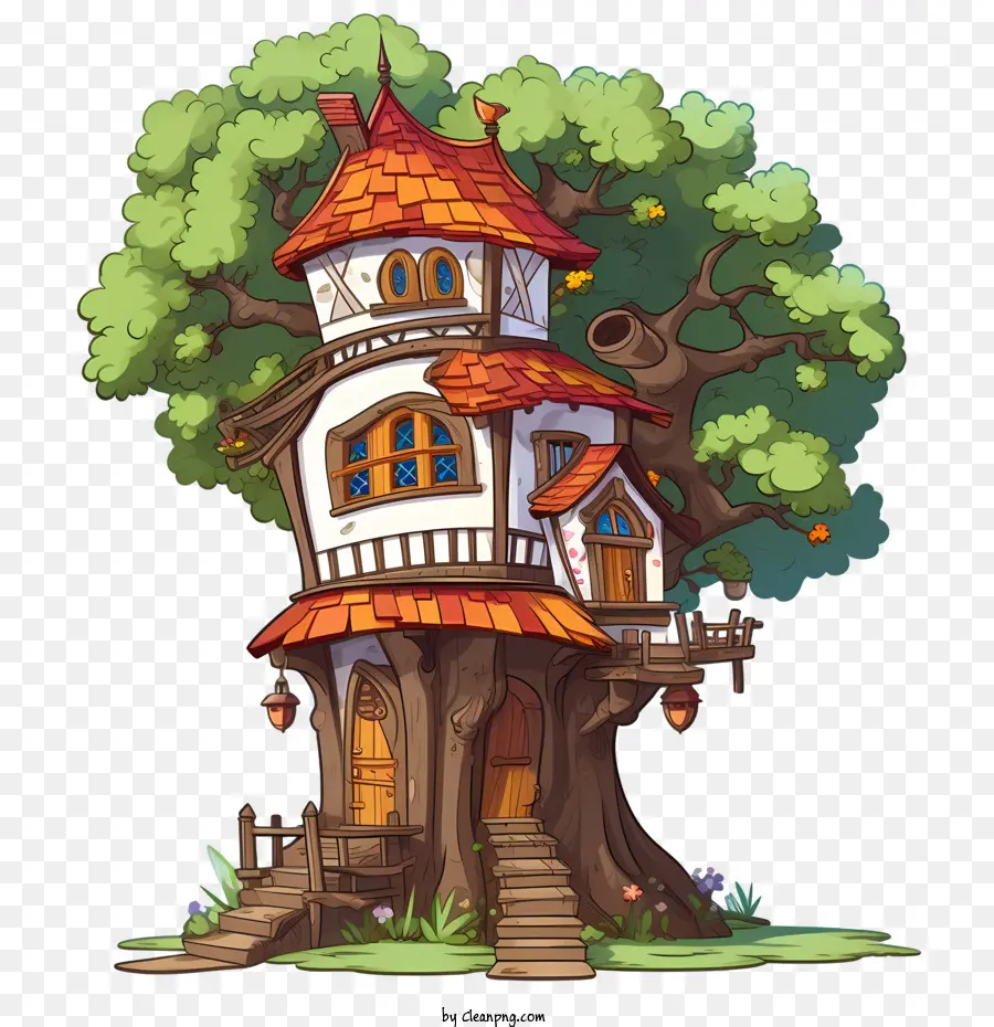 Rumah Pohon，Kartun PNG