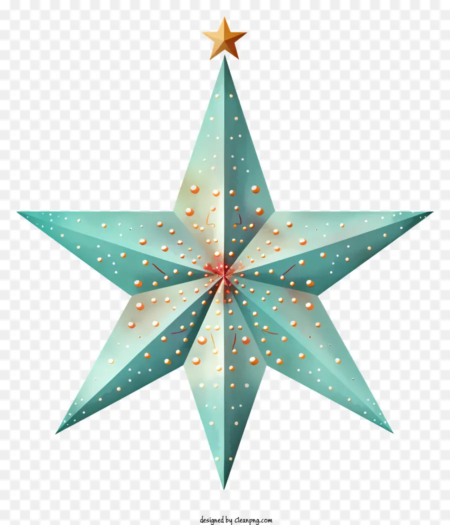 Pohon Natal，Bintang Logam PNG