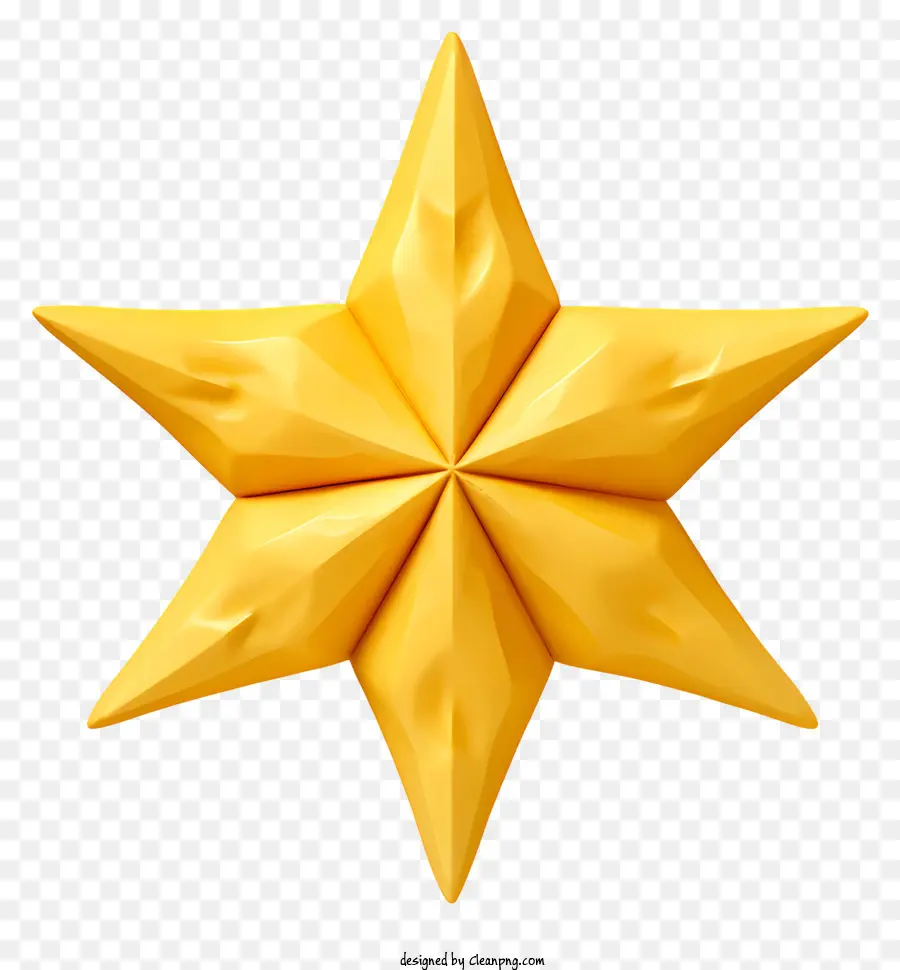 Bintang Emas，Bentuk Poligonal PNG