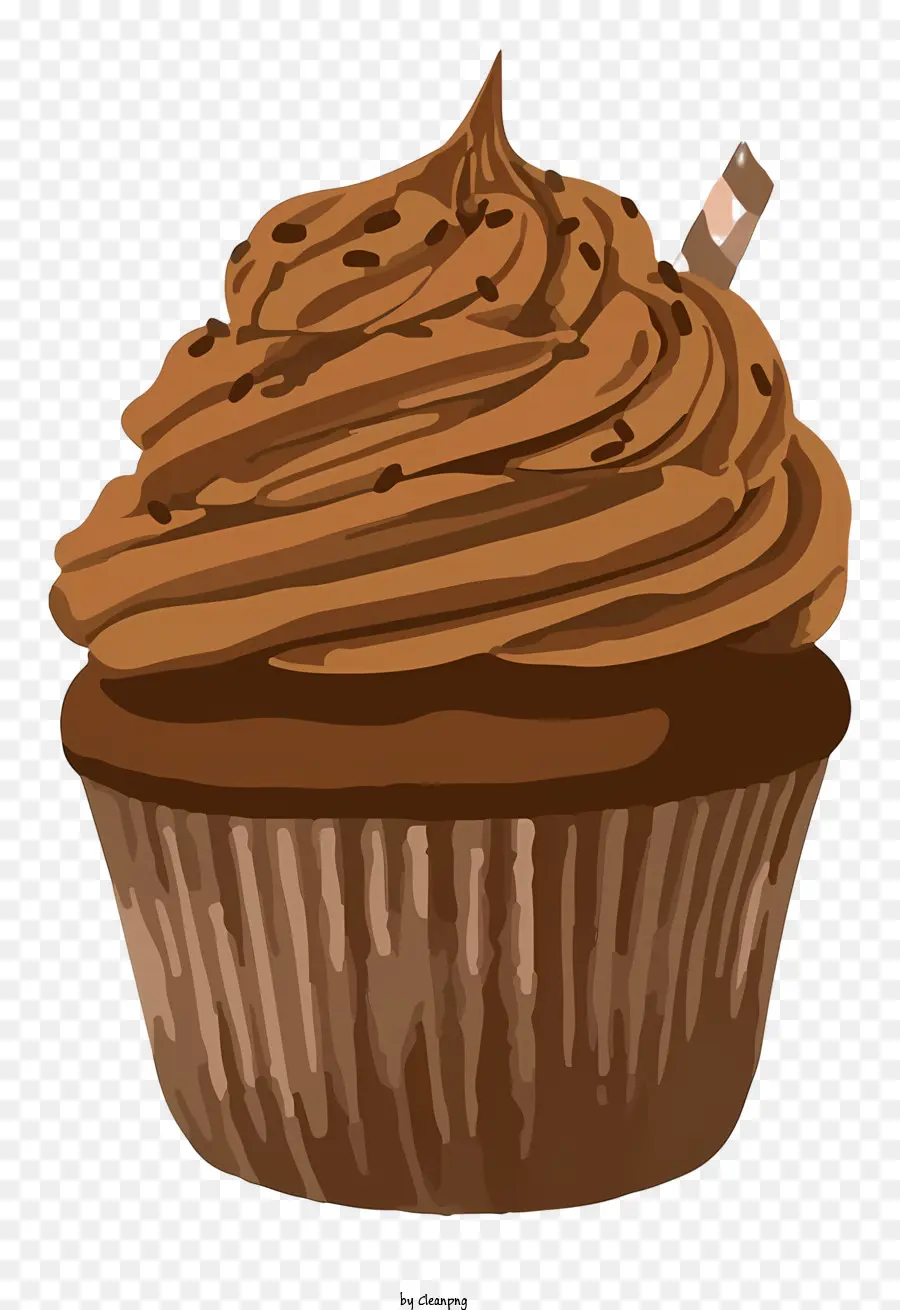 Cupcake Cokelat，Frosting PNG